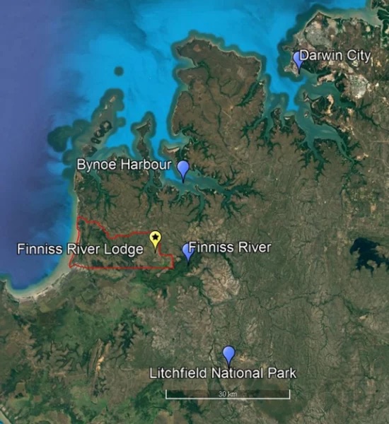 Finniss River Station Map